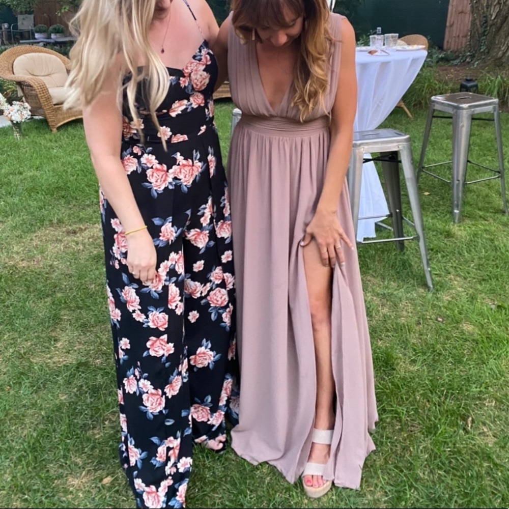 Heavenly Hues Taupe Maxi Dress